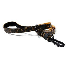 UV Printing Camouflage Embossed Pet Leash Set Is A Perfect Combination Of Style And Functionality Specially Designed For Pets' Outdoor Activities (Option: Orange-20mm)